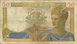 50 Francs CÉRÈS modifié FRANKREICH  1939 F.18.19 SGE