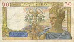 50 Francs CÉRÈS modifié FRANCE  1939 F.18.28 F+