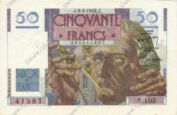 50 Francs LE VERRIER FRANCE  1948 F.20.10 AU