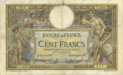 100 Francs LUC OLIVIER MERSON sans LOM FRANCIA  1914 F.23.06 MB
