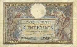 100 Francs LUC OLIVIER MERSON sans LOM FRANKREICH  1920 F.23.13 S