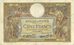 100 Francs LUC OLIVIER MERSON grands cartouches FRANCIA  1928 F.24.07 MB