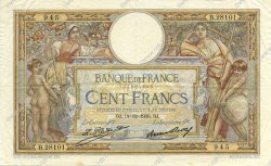 100 Francs LUC OLIVIER MERSON grands cartouches FRANCE  1930 F.24.09 pr.SUP