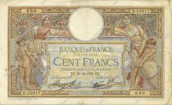 100 Francs LUC OLIVIER MERSON type modifié FRANKREICH  1937 F.25.03 fSS