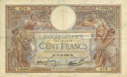100 Francs LUC OLIVIER MERSON type modifié FRANCIA  1938 F.25.37 MBC