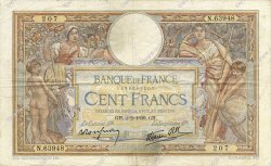 100 Francs LUC OLIVIER MERSON type modifié FRANCE  1939 F.25.41 F+