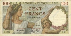 100 Francs SULLY FRANCE  1939 F.26.14 VF