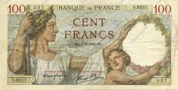 100 Francs SULLY FRANCIA  1940 F.26.24 MBC
