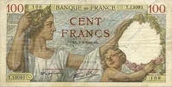 100 Francs SULLY FRANCE  1940 F.26.34 TTB