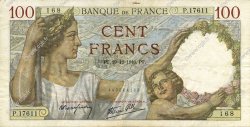 100 Francs SULLY FRANKREICH  1940 F.26.43 fSS