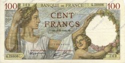 100 Francs SULLY FRANKREICH  1942 F.26.67 SS