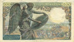 100 Francs DESCARTES FRANKREICH  1942 F.27.01 fVZ