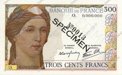 300 Francs Spécimen FRANCE  1938 F.29.01Spn UNC-