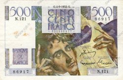 500 Francs CHATEAUBRIAND FRANCIA  1952 F.34.10 BB