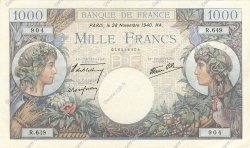 1000 Francs COMMERCE ET INDUSTRIE  FRANCE  1940 F.39.02 TTB+