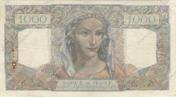 1000 Francs MINERVE ET HERCULE FRANCE  1945 F.41.03 B à TB
