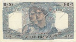 1000 Francs MINERVE ET HERCULE FRANCE  1946 F.41.12 XF