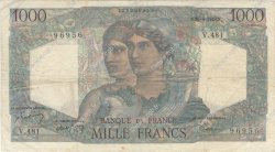 1000 Francs MINERVE ET HERCULE FRANKREICH  1948 F.41.23 S to SS