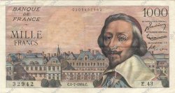1000 Francs RICHELIEU FRANCIA  1954 F.42.06 BB