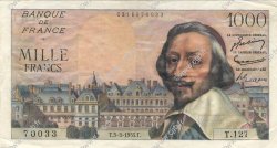 1000 Francs RICHELIEU FRANCIA  1955 F.42.11 SPL