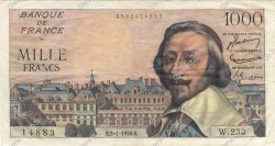 1000 Francs RICHELIEU FRANCE  1956 F.42.18 TTB