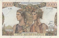 5000 Francs TERRE ET MER FRANCIA  1949 F.48.01 MB