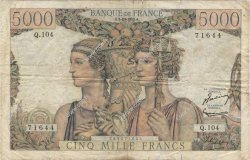 5000 Francs TERRE ET MER FRANCE  1952 F.48.07 B