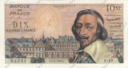10 Nouveaux Francs RICHELIEU FRANCIA  1960 F.57.05 q.AU