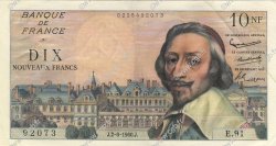 10 Nouveaux Francs RICHELIEU FRANCE  1960 F.57.08 VF