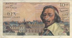 10 Nouveaux Francs RICHELIEU FRANCIA  1960 F.57.11 BC+
