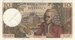 10 Francs VOLTAIRE FRANCE  1967 F.62.28 XF