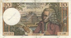 10 Francs VOLTAIRE FRANCE  1972 F.62.57 VF