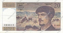 20 Francs DEBUSSY FRANCIA  1980 F.66.01 EBC
