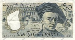 50 Francs QUENTIN DE LA TOUR FRANCE  1981 F.67.07 XF-