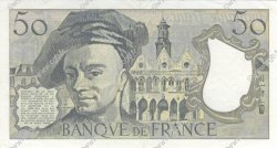 50 Francs QUENTIN DE LA TOUR FRANCIA  1992 F.67.18 SPL a AU