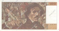 100 Francs DELACROIX imprimé en continu FRANCIA  1991 F.69bis.04a EBC+