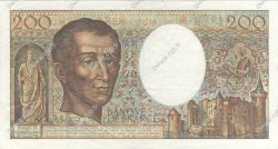200 Francs MONTESQUIEU FRANCIA  1985 F.70.05 BC a MBC