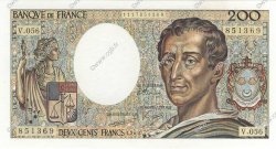 200 Francs MONTESQUIEU FRANKREICH  1988 F.70.08 ST