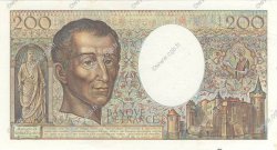 200 Francs MONTESQUIEU Fauté FRANCIA  1988 F.70.08 AU+