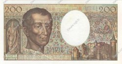200 Francs MONTESQUIEU FRANCIA  1992 F.70.12c AU