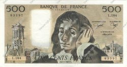 500 Francs PASCAL FRANCE  1983 F.71.28 AU+