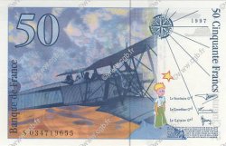50 Francs SAINT-EXUPÉRY modifié  FRANCE  1997 F.73.04 NEUF