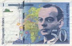 50 Francs SAINT-EXUPÉRY modifié FRANCIA  1999 F.73.05 BB