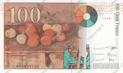 100 Francs CÉZANNE FRANCIA  1998 F.74.02 FDC