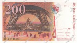 200 Francs EIFFEL FRANKREICH  1996 F.75.03a fST+