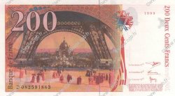 200 Francs EIFFEL FRANCE  1999 F.75.05 AU+