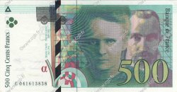 500 Francs PIERRE ET MARIE CURIE FRANKREICH  1998 F.76.04 fST+