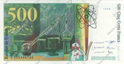 500 Francs PIERRE ET MARIE CURIE FRANCE  1998 F.76.04 pr.NEUF