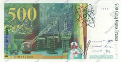 500 Francs PIERRE ET MARIE CURIE FRANCE  1998 F.76.04 UNC-