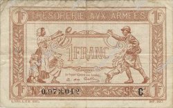 1 Franc TRÉSORERIE AUX ARMÉES 1917 FRANCIA  1917 VF.03.03 BB
